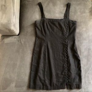 Linen button down sundress